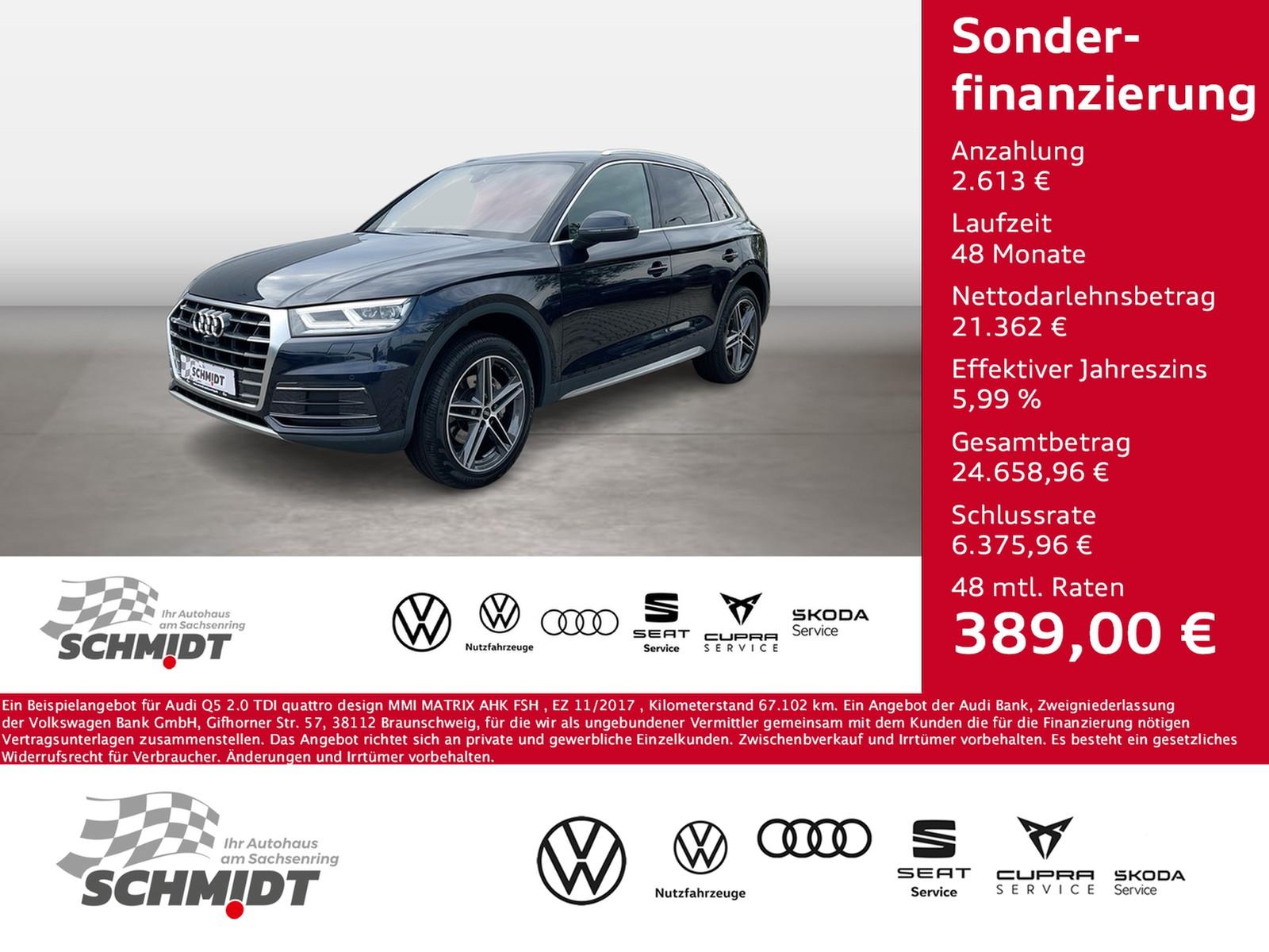Audi Q5 2.0 TDI quattro design MMI MATRIX AHK FSH