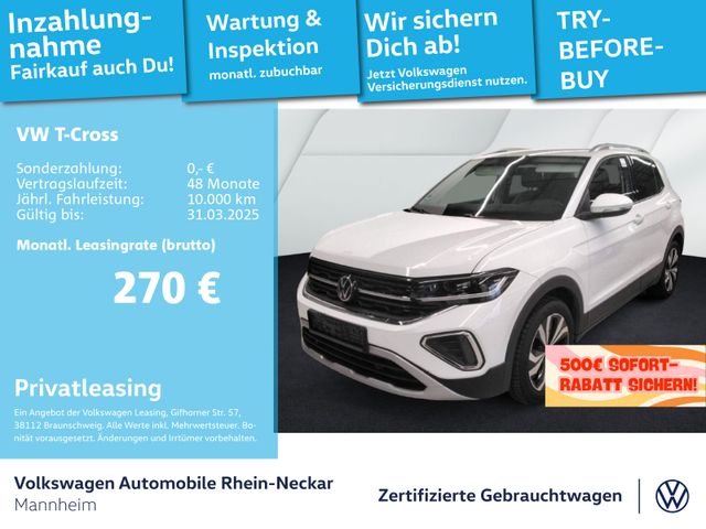 Volkswagen T-Cross 1.0 TSI Style DSG Navi PDC LED uvm