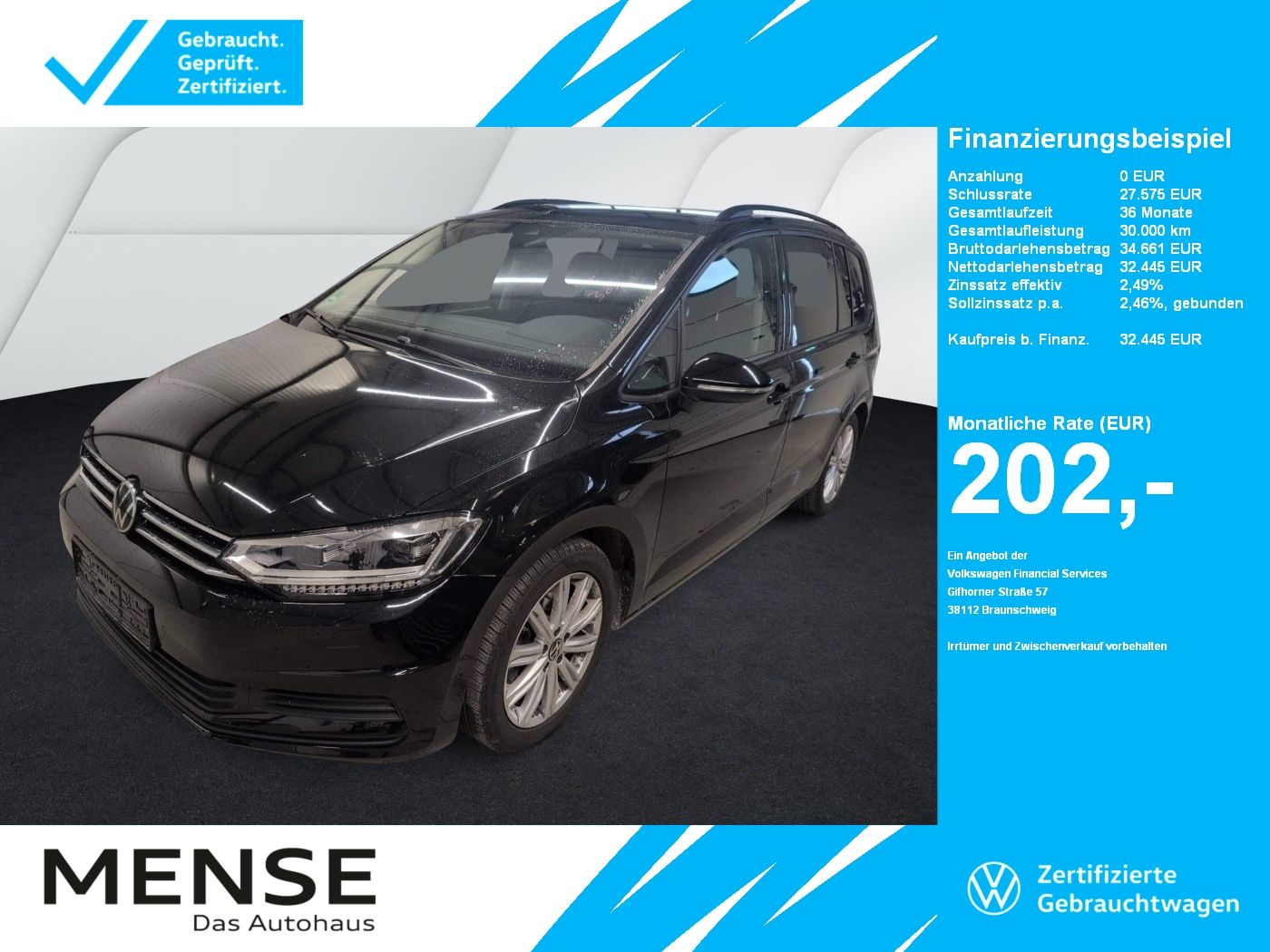 Volkswagen Touran 1.5 TSI DSG Comfortline ACC|LED|Navi|PDC
