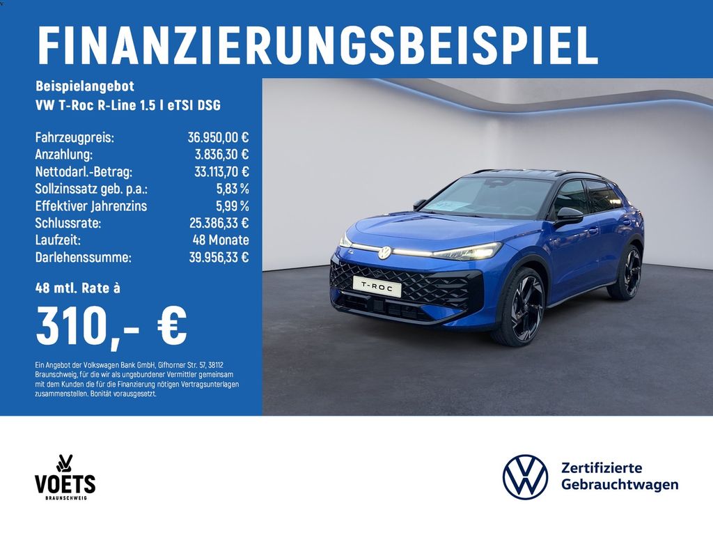 T-Roc R-Line 1.5 l eTSI DSG TRAVELASSIST+KEYLESS
