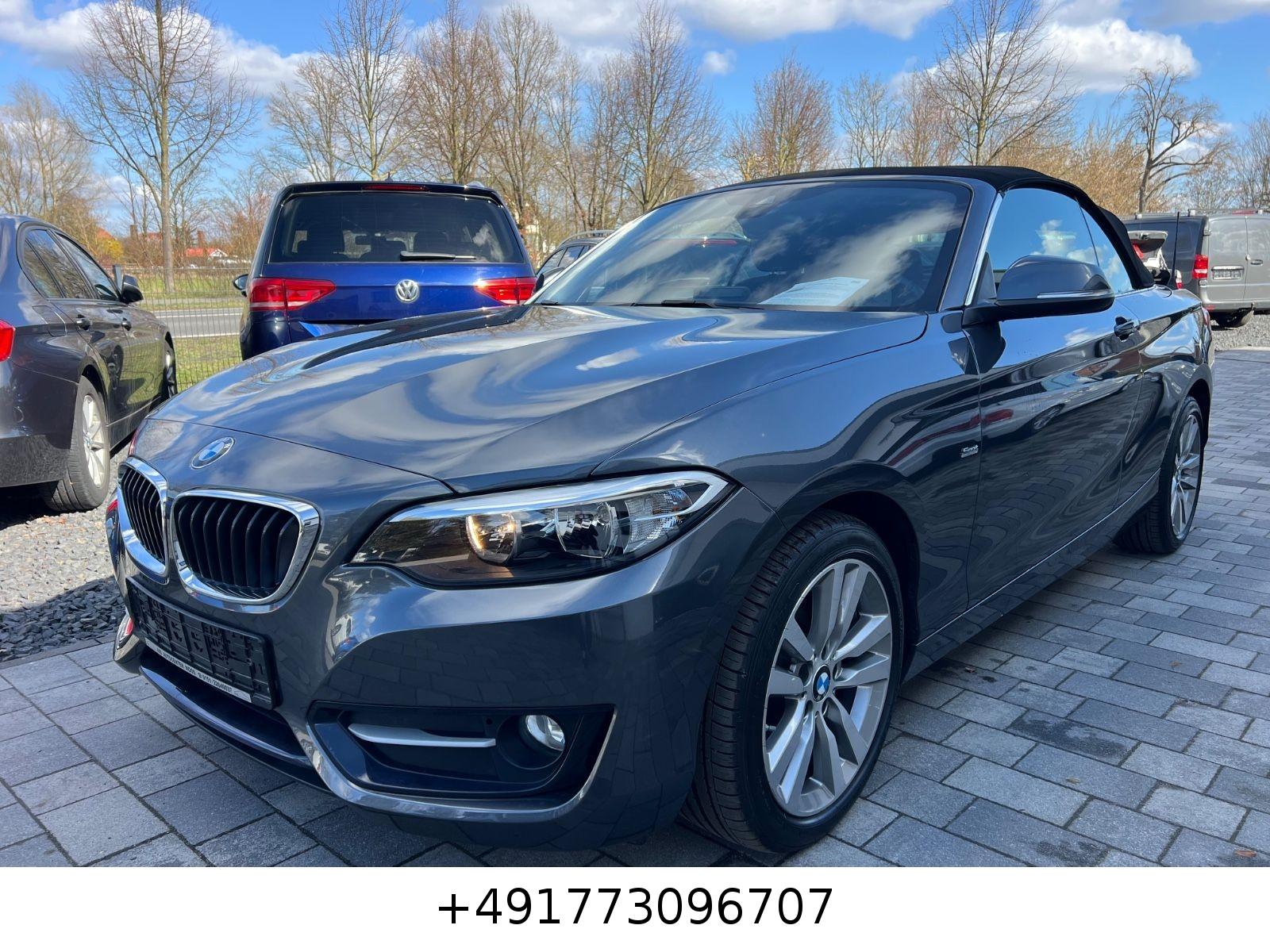 BMW 2 Cabrio 220 i Sport Line Automatik Scheckheft