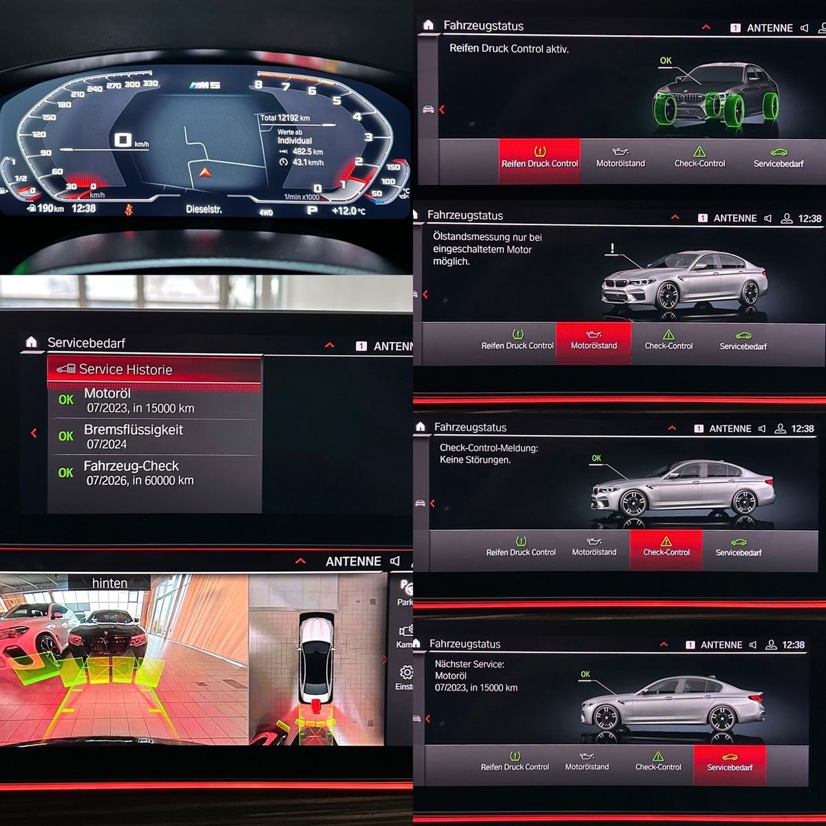 Fahrzeugabbildung BMW M5 B&W 360°HUD Massage SoftClose Belüftung Voll