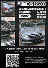 Mercedes-Benz Nercedes Benz E 250 CDI 4 Matic - Mercedes-Benz CE 220 Gebrauchtwagen