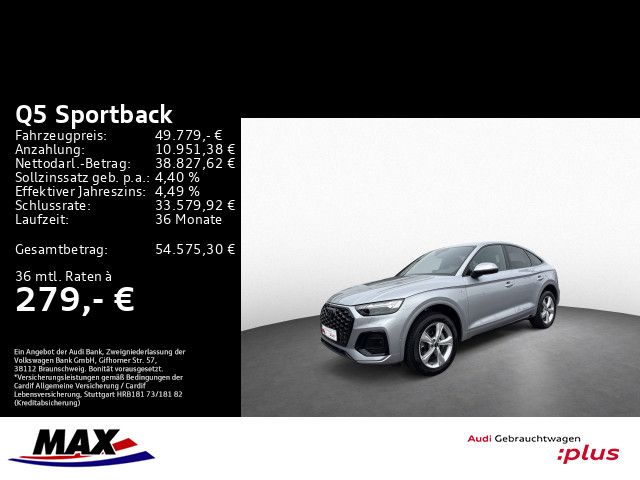 Q5 Sportback 50 TDI S LINE HUD+360°+MATRIX+AHK+O