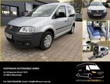 Volkswagen Caddy 1,9 TDI DSG Rollstuhl RAMPE Behindertenge - VW Caddy mit Anhängerkupplung