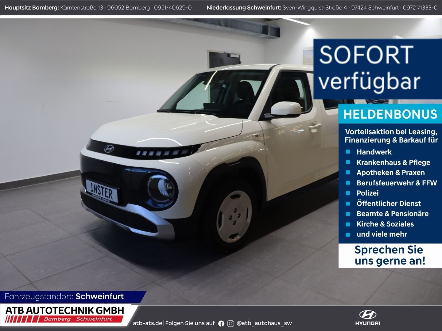 Hyundai INSTER Select MY27 42 kWh 97 PS 2WD Navi ACC App