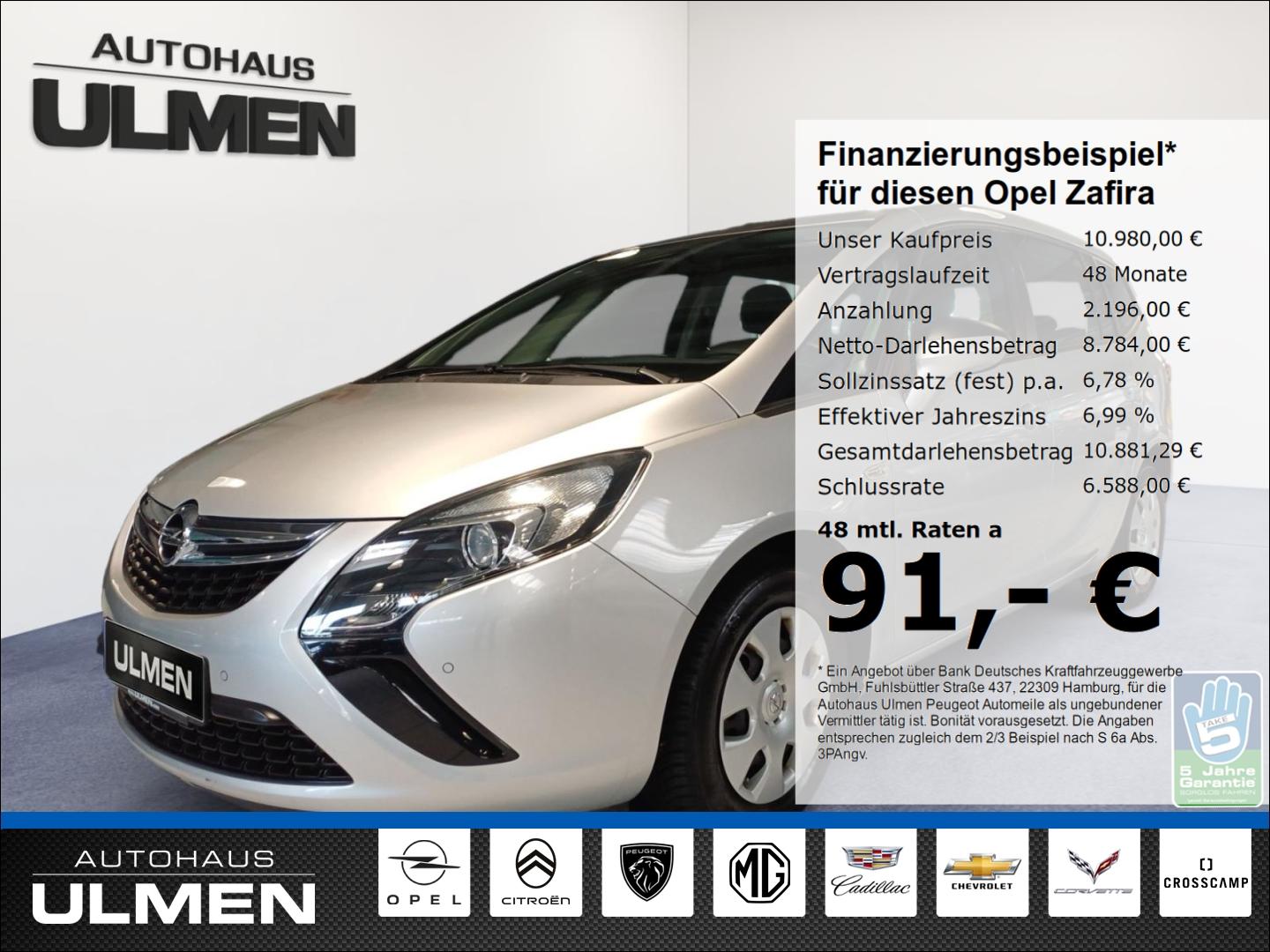 Opel Zafira C Tourer 120 Selection 7-Sitzer Klimaanla