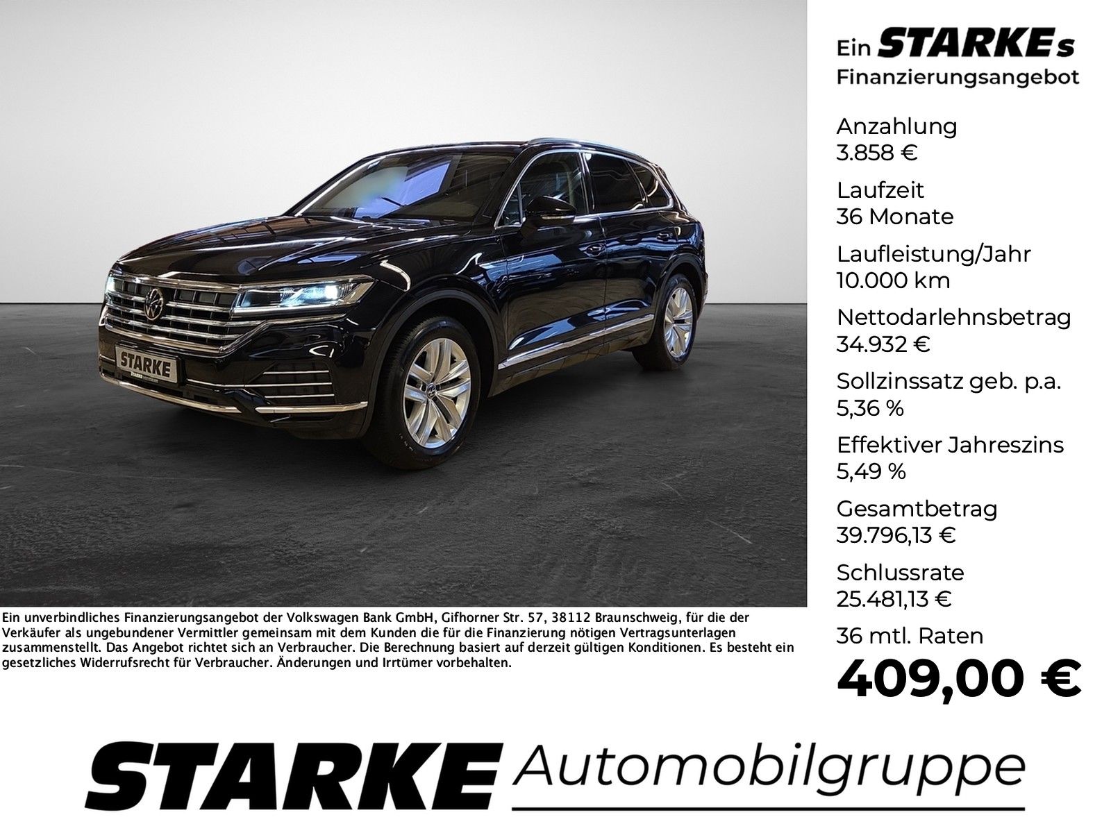 VW Touareg 3.0 TDI 4M LED Luft Navi AHK Leder Kam