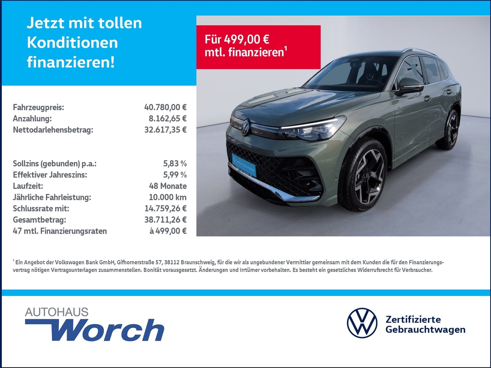 Tiguan R-Line 1.5 eTSI DSG AHK+RFK+