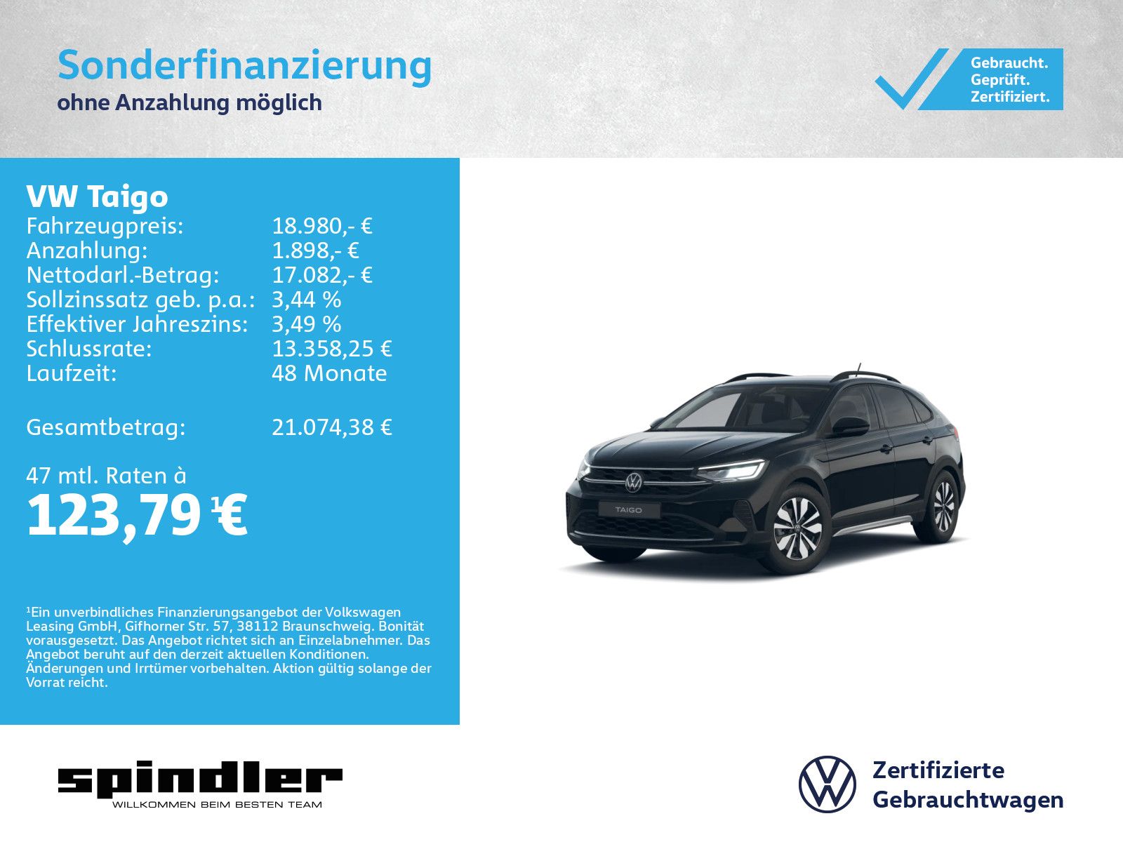 Volkswagen Taigo Goal 1.0 TSI / CarPlay, LED, SHZ, ACC