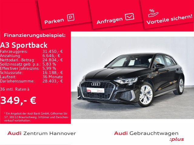 Audi A3 Sportback S line 35 TDI HuD Kamera Leder virt