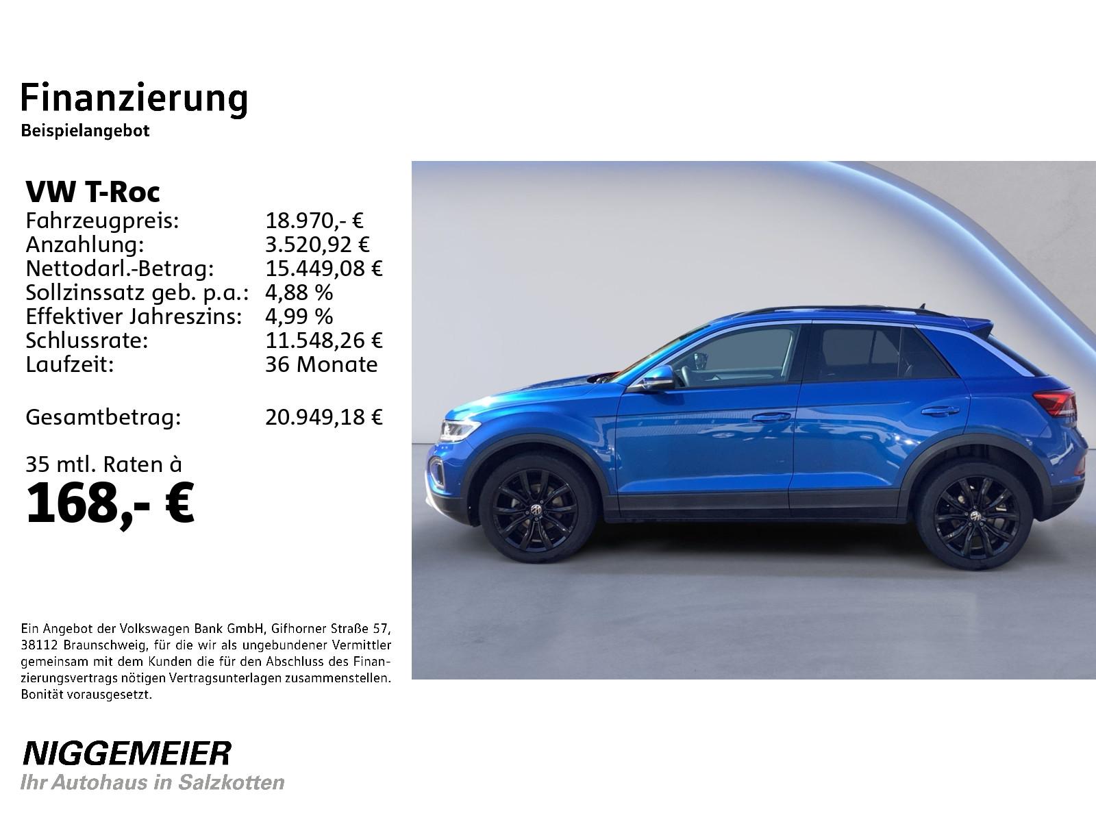 Volkswagen T-Roc 1.0TSI Life LED+ACC+PARKLENKASS.+APP-CONNE
