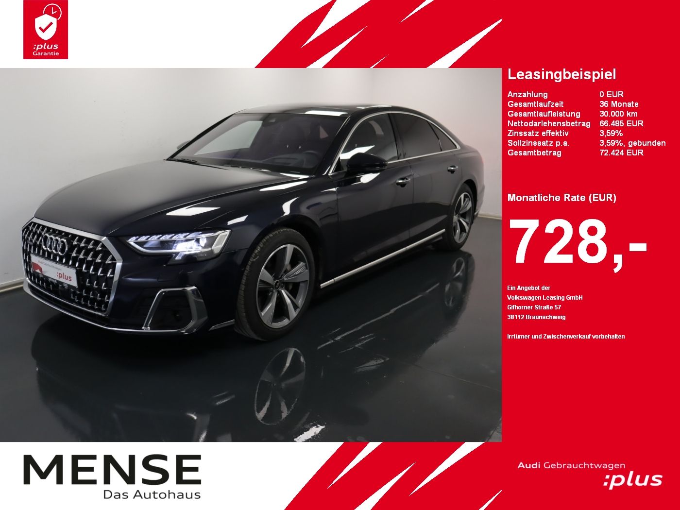 Audi A8 50 TDI quattro |Matrix|Luft|Pano|ACC|STH|HUD