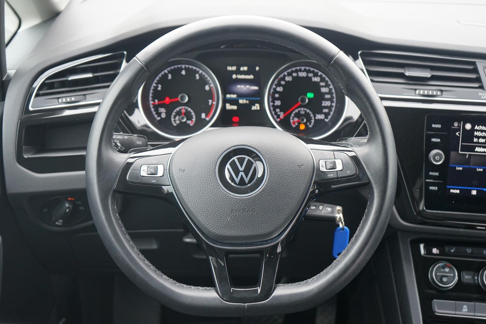 Volkswagen Touran 1.5 TSI DSG R-line LED Navi Totwinkel DAB, миниатюра 22