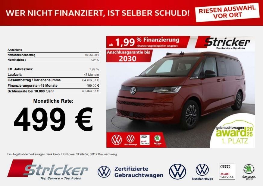 Image of Volkswagen T7 California