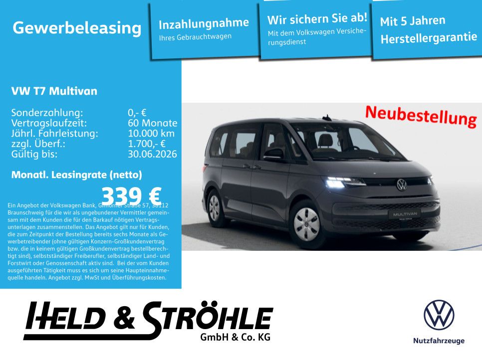 Volkswagen Multivan KÜ TDI !Bestellaktion! Gewerbeangebot