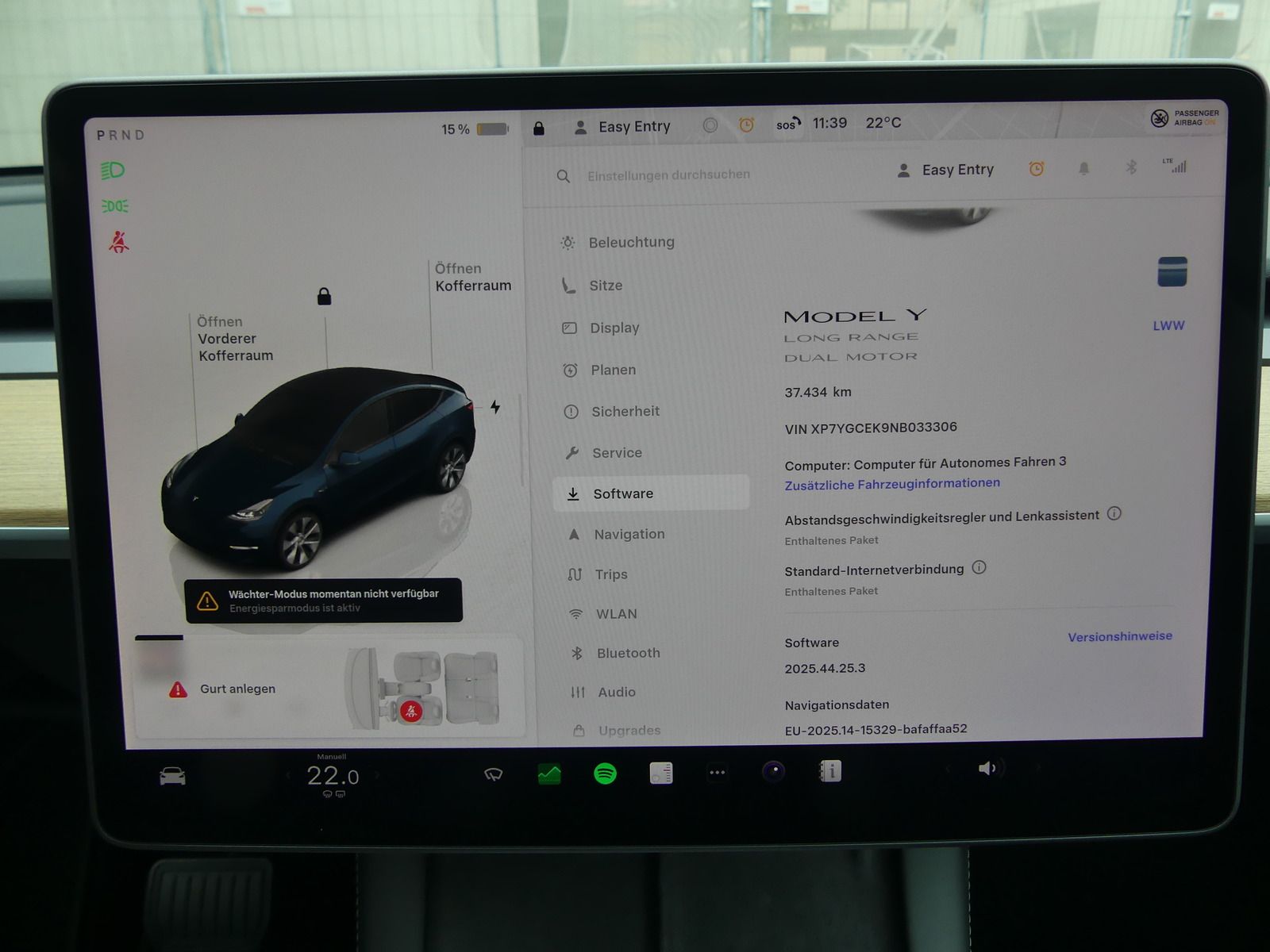 Tesla Model Y Long Range Dual AWD 378KW/PANO/LED/KAM foto 7