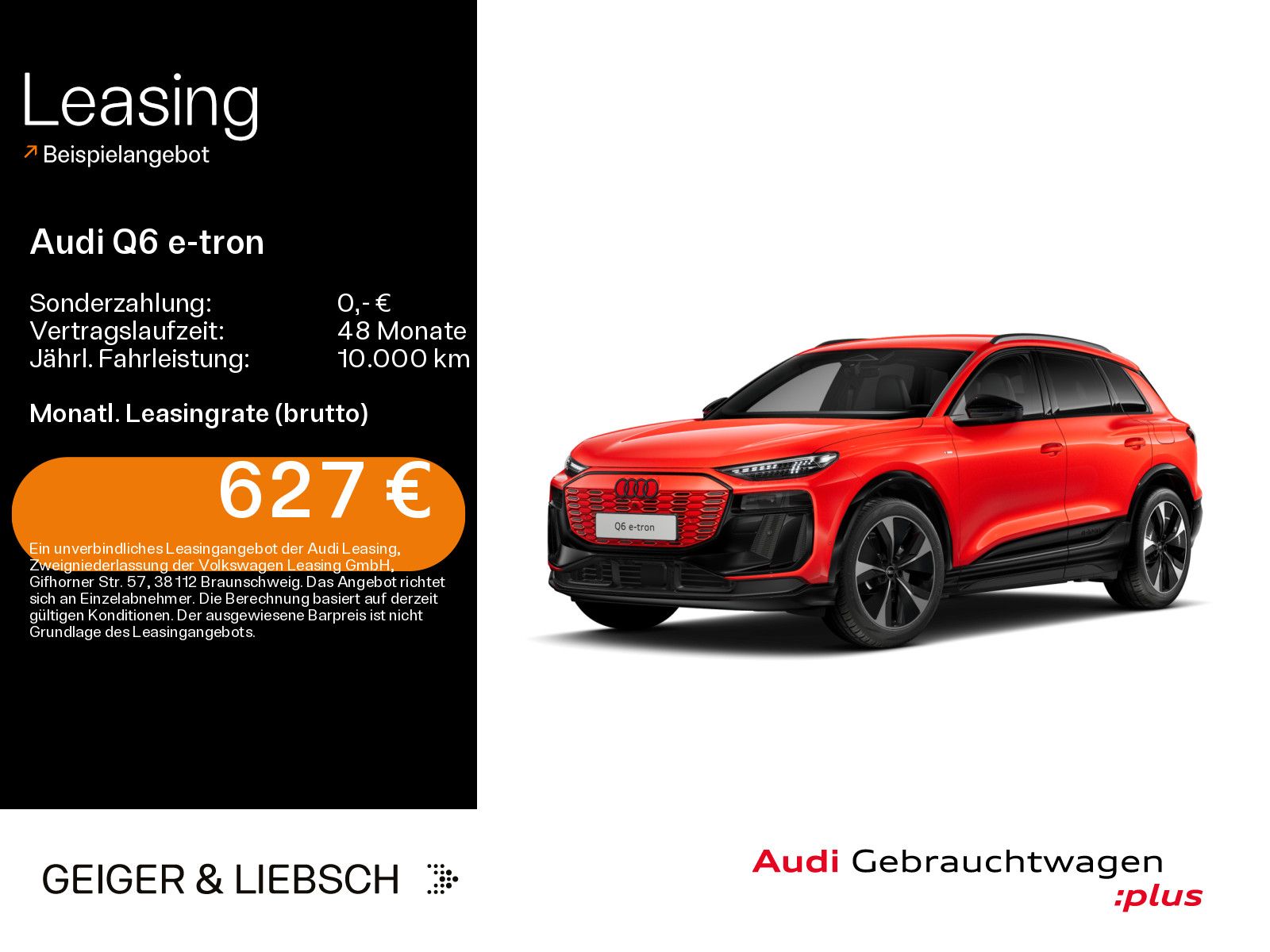 Audi Q6 e-tron performance S-LINE 0,25% MATRIX HUD LU