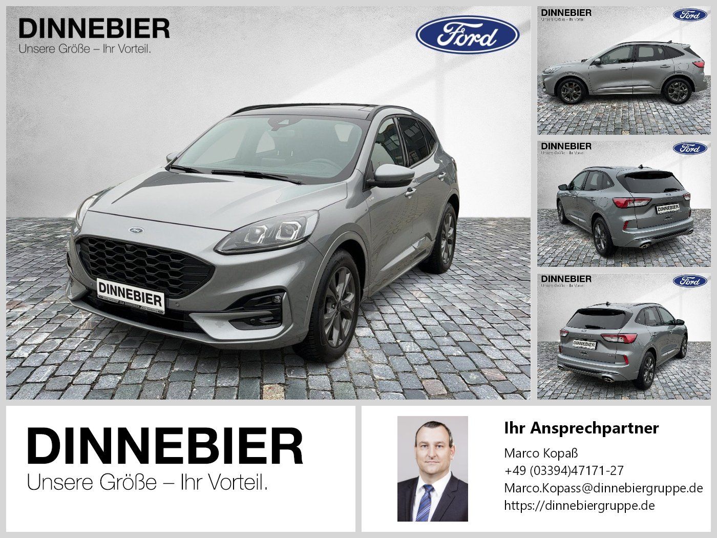 Ford KUGA ST-Line X LED+AHK+Glasdach+Kamera+SHZ