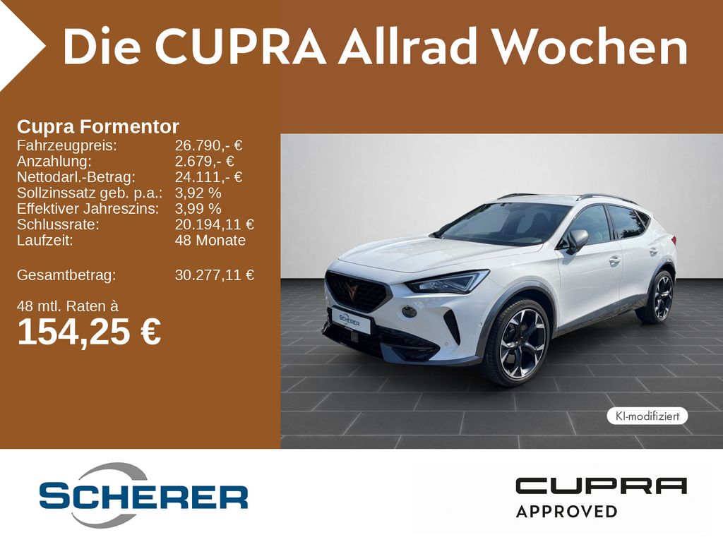 Cupra Formentor VZ 2.0 TSI 4Drive NAVI TOP VIEW SHZ AC