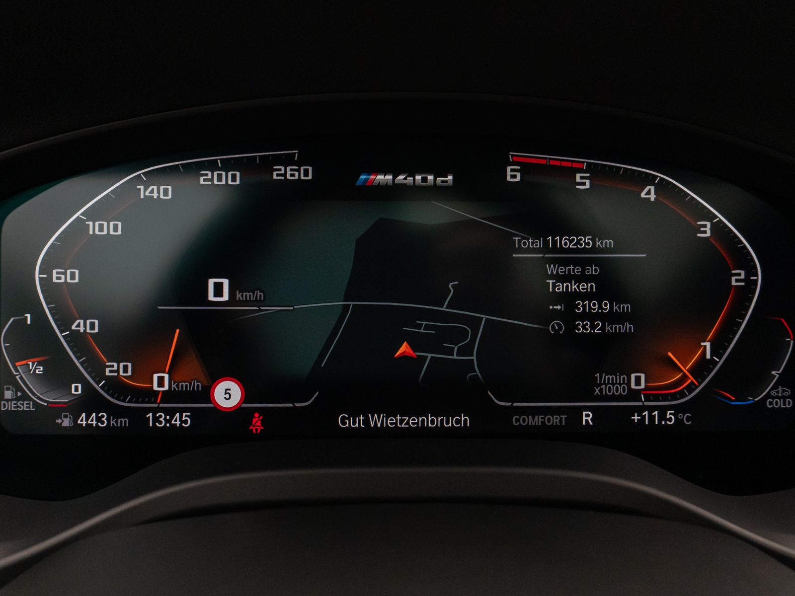 Fahrzeugabbildung BMW X3 M40d Panorama 360°HUD DAB HiFi AHK Komfort