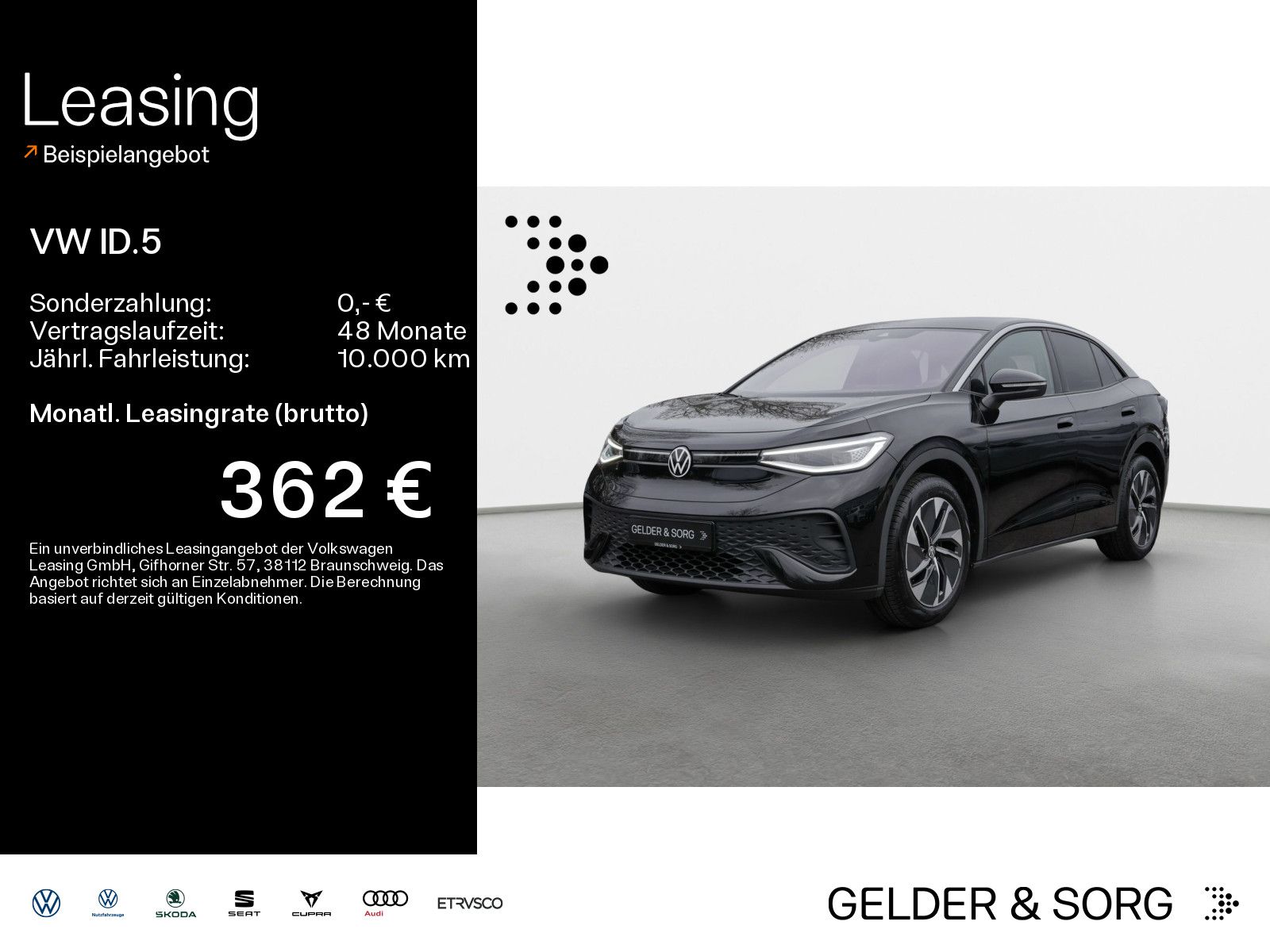 Volkswagen ID.5 Pure Matrix*Einparkhilfe*Navigation*DAB+