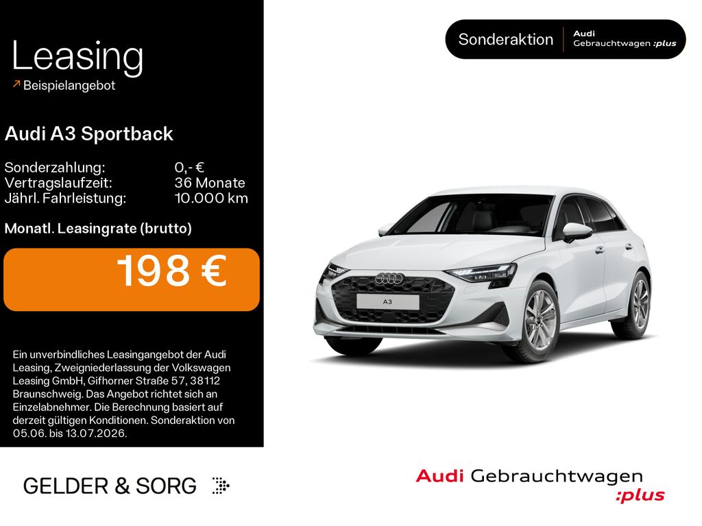 Audi A3 Sportback 35 TFSI advanced LED*Navi*RFK*Sound