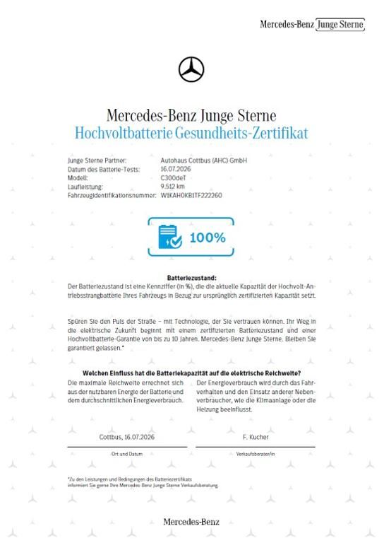 Fahrzeugabbildung Mercedes-Benz C 300 deT 4M AMG AHK ACC Pano Sitzklima Massage