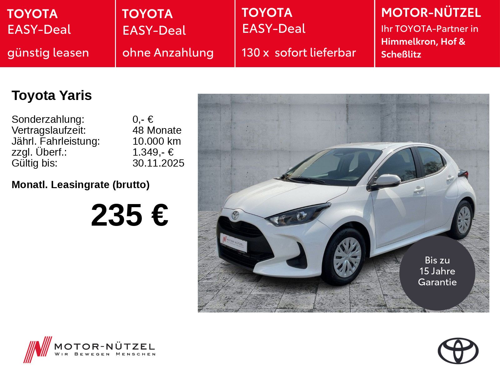 Toyota Yaris Hybrid Comfort - SOFORT VERFÜGBAR
