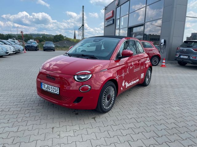 Fiat 500e Cabrio (RED) 42kWh Gratis Wallbox