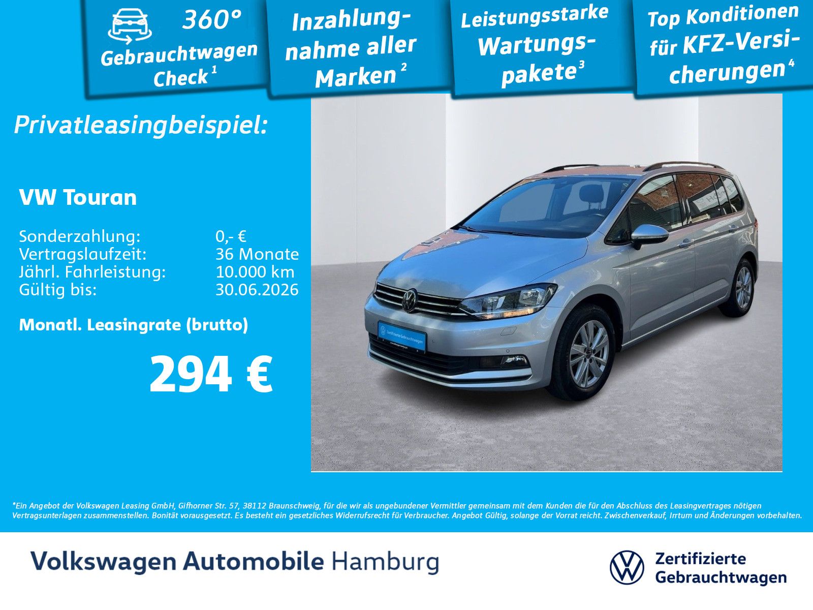 Volkswagen Touran 1.5 TSI Comfortline Navi PDC ACC