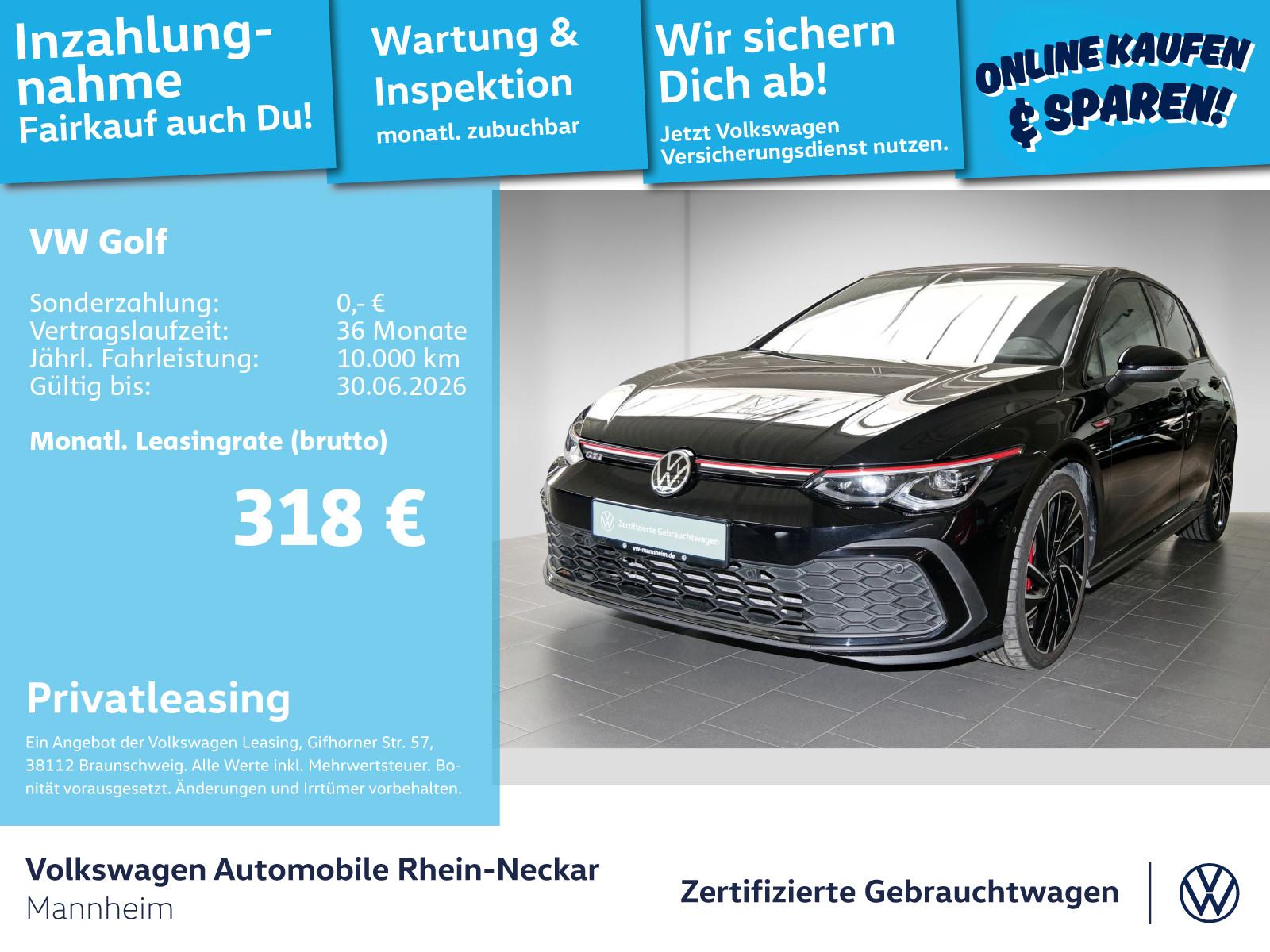 Volkswagen Golf VIII 2.0 TSI GTI DSG Navi AHK Kamera uvm