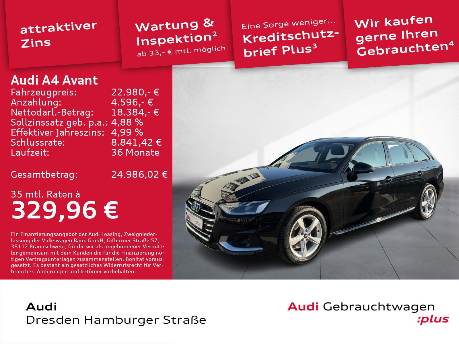 Audi A4 Avant 35 TFSI advanced LED Navi Pano S tronic