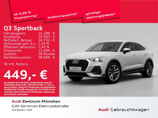 Audi Q3 Sportback 45 TFSI e S tronic Virtual/Navi+/PD