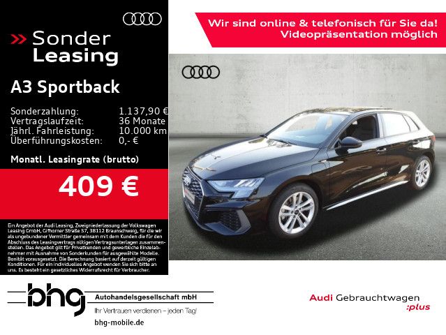 Audi A3 Sportback 40 TFSIe S-line LED/Pano/ACC/Kamera