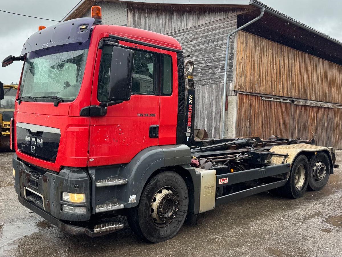 MAN TGS 26.360 6x2-2 LL Abrollkipper Euro 4 Bj 2008