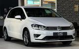 Volkswagen Golf Sportsvan VII Allstar BMT/Start-Stopp|SHZ|P - weiße Volkswagen Golf Sportsvan
