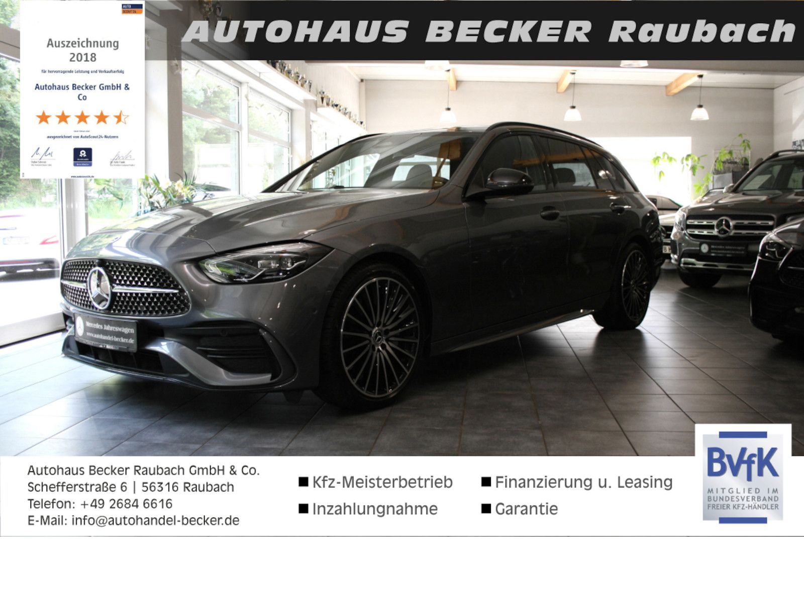 Fahrzeugabbildung Mercedes-Benz C 200 Td AMG *AHK*Night*19 Zoll AMG*Totwinkel