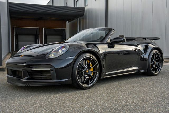 PORSCHE 992 (992) Turbo S Cabrio - Deep Black Metallic -