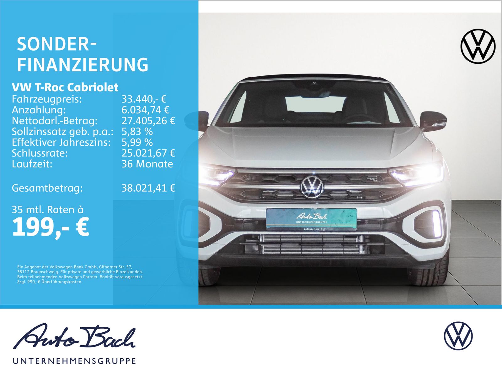 Volkswagen T-Roc Cabriolet 1.5 TSI DSG R-Line Navi LED R foto 2