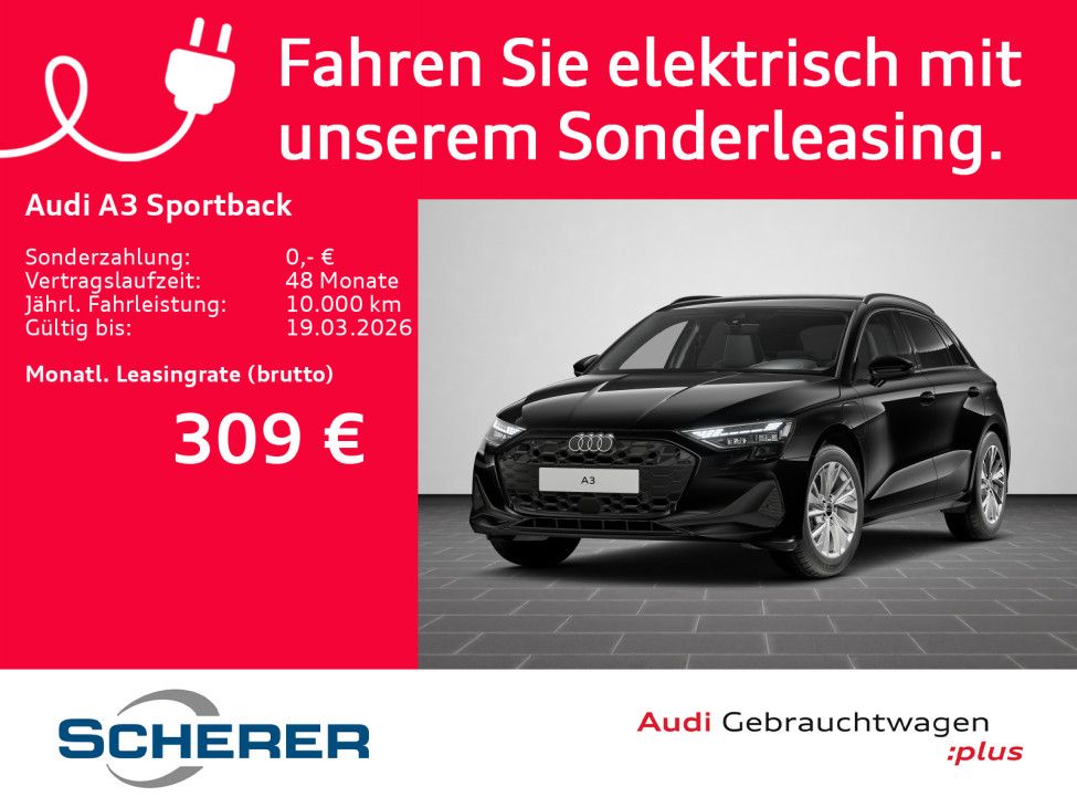 Audi A3 Sportback 40 TFSIe S tronic LED ACC NAVI PLUS