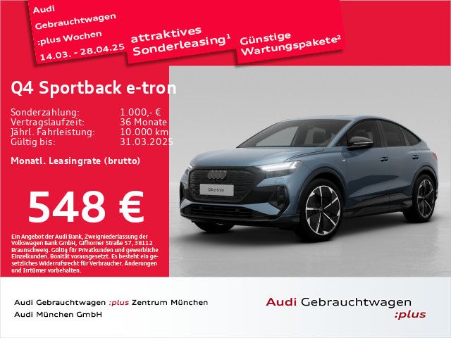 Audi Q4 Sportback e-tron 55 qu. S line Pano/AHK/Virtu