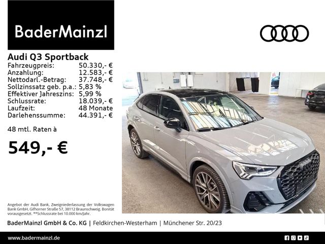 Audi Q3 Sportback 40 TDI quattro S line AHK Pan Sonos