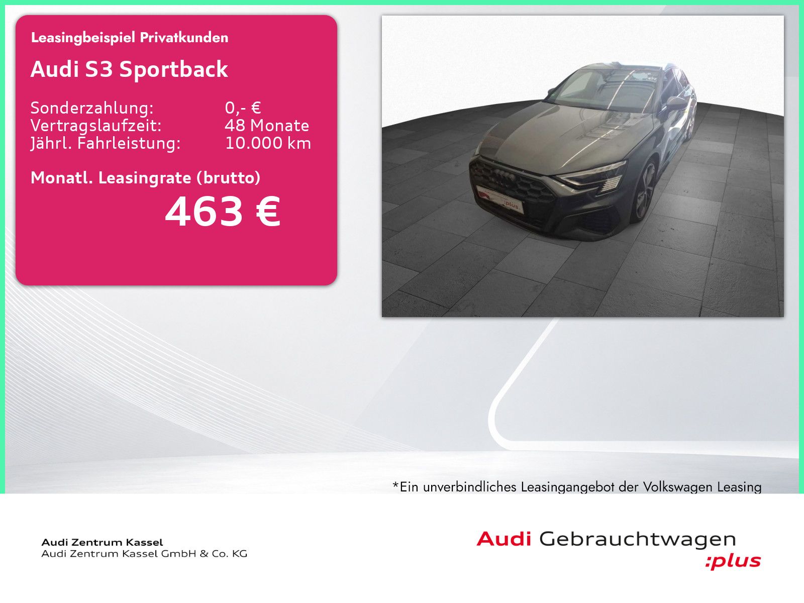 Audi S3 Sportback 2.0 TFSI qu. Matrix PDC+ Carplay