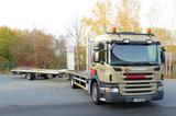 Scania Autotransporter+Maschinentransporter Komplettzug - Gebraucht Maschine
