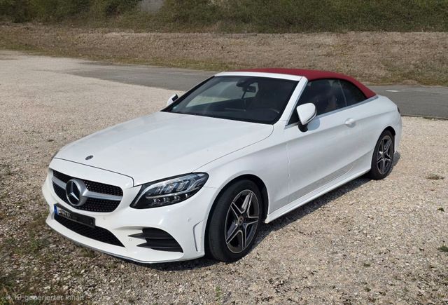 MERCEDES-BENZ C 180 Cabria 9G  AMG Line / Dach und Sitze rot