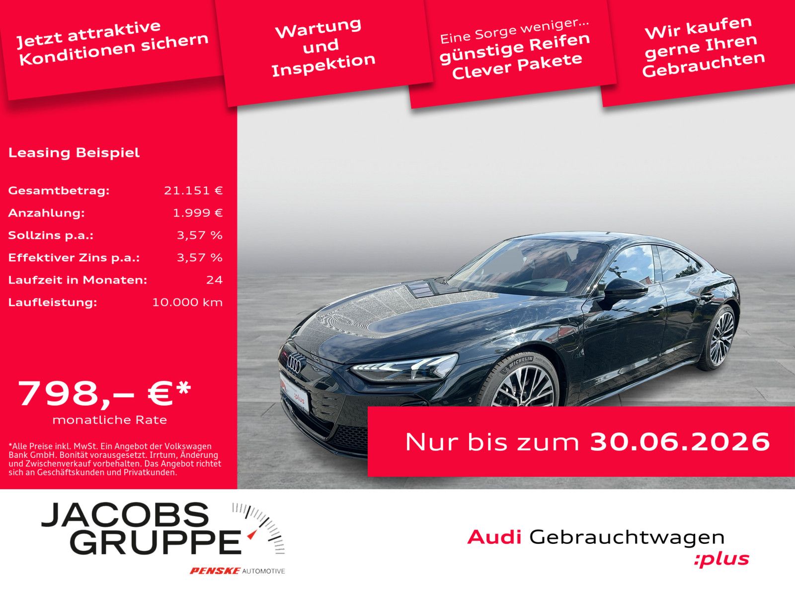 Audi e-tron GT S qu. All Black/Facelift/S-Sitze/Pano/