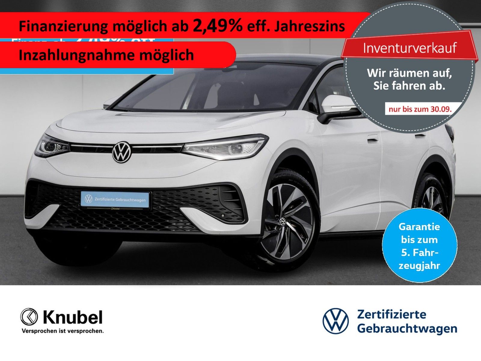 Volkswagen ID.5 Pure IQ.Light Navi ACC Wärmepumpe 19" Ganzj