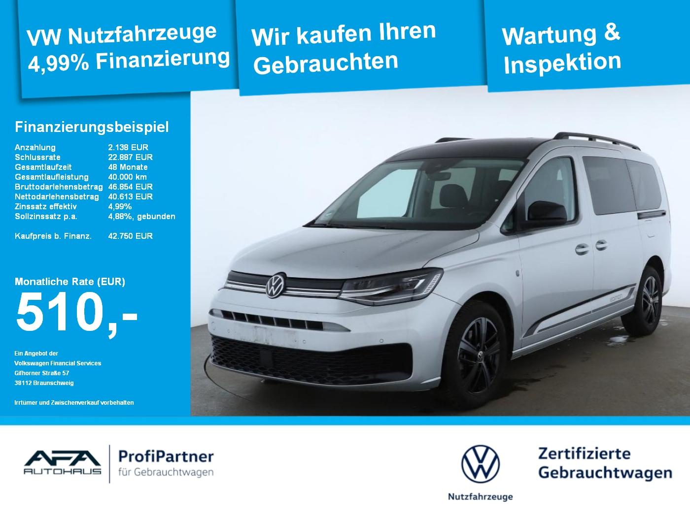 Volkswagen Caddy Maxi 2.0 TDI Edition DSG AHK*StHz*Navi*5JG