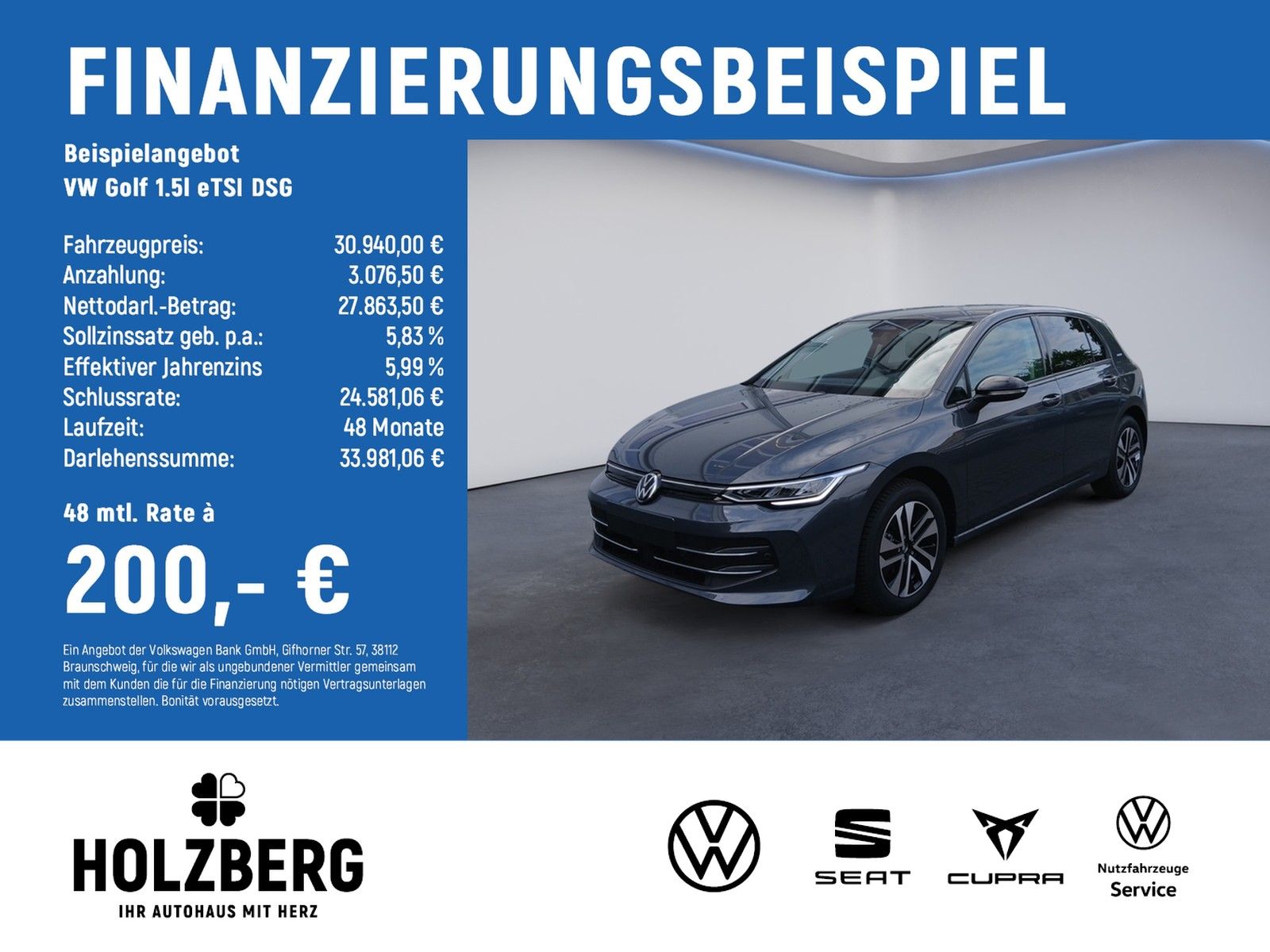 Volkswagen Golf 1.5l eTSI DSG Energy GANZJAHRESREIFEN